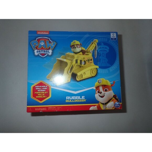 Paw Patrol Rubble Bulldozer Toy NEW‎ Spin Master Nickelodeon - Picture 1 of 3